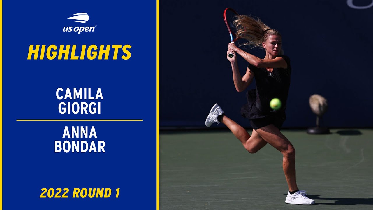 Camila Giorgi vs. Anna Bondar Highlights | 2022 US Open Round 1