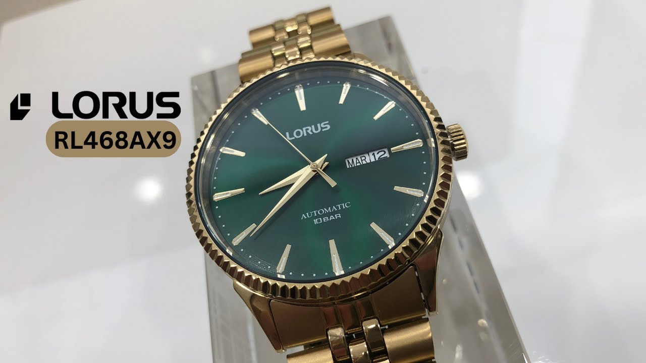 Lorus YouTube 360 RL468AX9 Classic View Watch Dial Green | - Auto | Sunray