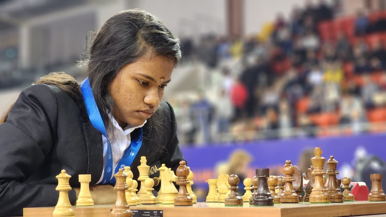 ChessBase India on X: This 17-year-old WGM from India will take the  women's chess by storm in the years to come! Just look at her confidence!  She is Vaishali R. India's 13th