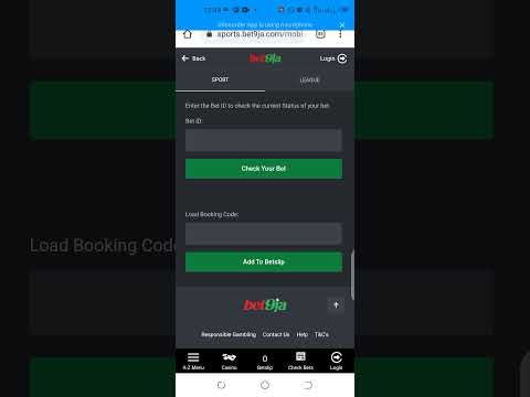 How To Add Your Booking Codes For Bet9ja Mobile - Simple steps for bet9ja [email protected] Bet