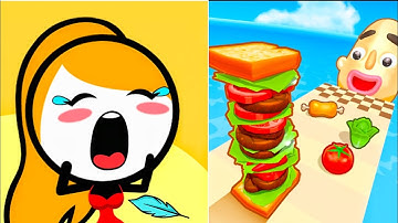 Sandwich Runner Vs Save Her - All Levels Gameplay Android , iOS - Satisfying 2024