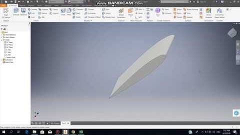 How to make an airfoil/wing in Autodesk Inventor