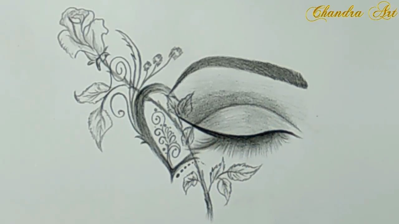 Cool Drawings - Pencil Drawing a Beautiful Eye #Easy - YouTube