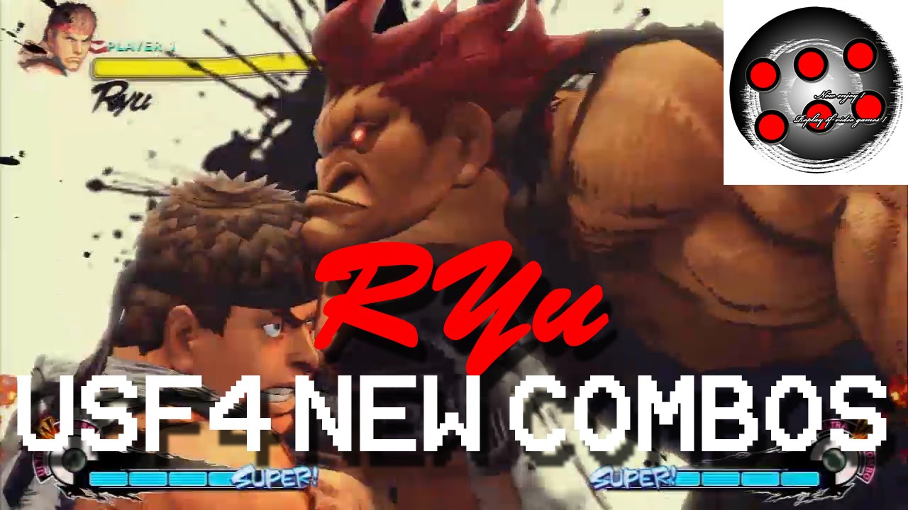 【USF4】[ リュウ(Ryu) ] コンボ(Combo)_CMV - YouTube