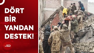 Dünya’dan Depremle Sarsılan Türkiye’ye Destek Yağıyor | Tv100 Haber