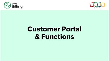 Customer Portal & Functions in Zoho Billing
