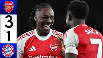 FC Bayern Munich vs Arsenal  Highlights & Goals Champions League • Noni Madueke & Martinelli Goals