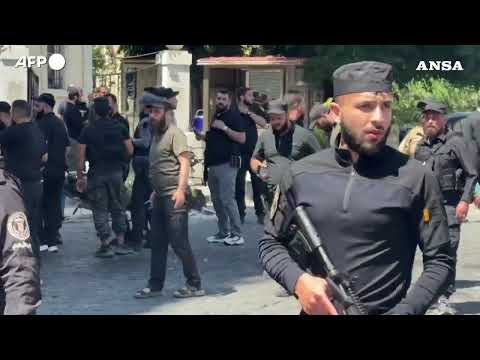 Video Siria,due ordigni scoppiano a Damasco durante la visita di Macron L'Eliseo:Il presidente è al sicuro