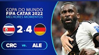 COSTA RICA 2 X 4 ALEMANHA 🏆COPA DO MUNDO QATAR 2022 ⚽MELHORES MOMENTOS