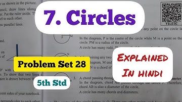 5th Std - Mathematics - Chapter 7 Circle Problem Set 28 solved explained in hindi - Class 5