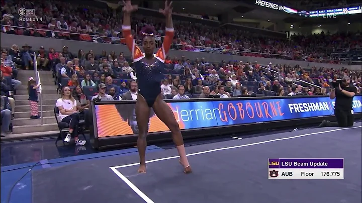 Derrian Gobourne (Auburn) 2019 Floor vs LSU 9.95