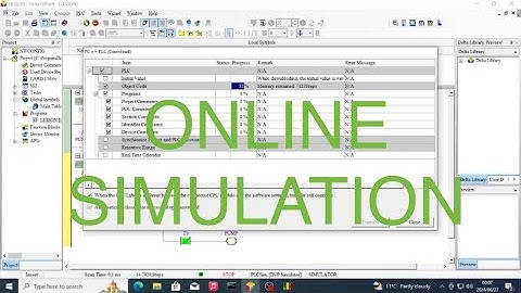 Lesson 4: ISPSOFT Online Simulation For PLC Delta DVP (invalid Drive/ COMMGR/ Upload/ Transfer)