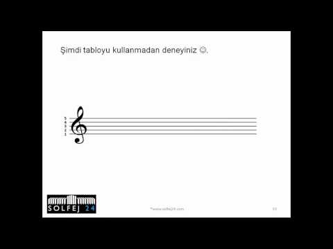 Müzik Notasi Okuma Metodu (1) - DoRemi Notalara Son !!! Solfej24