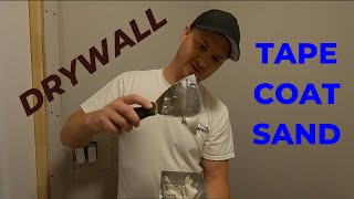 How to Tape and Finish Patches and Pocket Door Drywall
In this edition only the laundry room renovation I cover taping and coating drywall. There are some patches, but joints and a corner to take care of. I show how to tape a California Patch along with when to use fiber tape or paper tape. I did the embedded the tape and did the first couple coats with Lite Sand 20 to get it done faster. I do the final coat with finishing compound since it is easier to sand. How to Tape and Finish Patches and Pocket Door Drywall