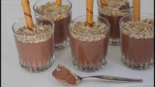 Dessert Chocolat/بنصف لتر حليب حضري  اروع تحلية بالشكلاط