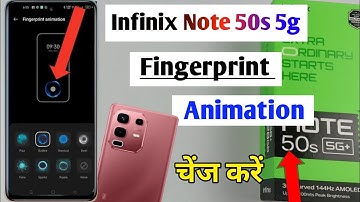 infinix note 50s fingerprint animation kaise badle / infinix note 50s fingerprint animation setting
