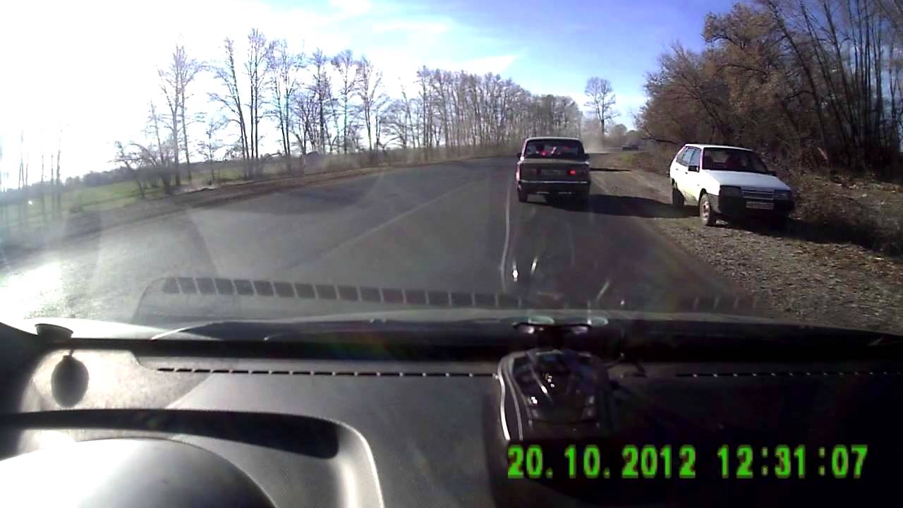 Задел колесом обочину(Салават - Стерлитамак) - YouTube