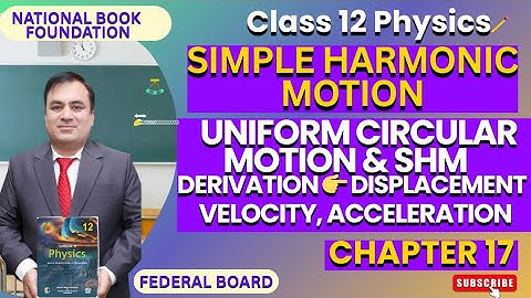 Uniform Circular Motion & SHM | Derivation of X, V, & a | SIMPLE HARMONIC MOTION | Physics 12