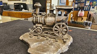 Sunshine Mining Train Art #silverstacker #sunshinemine #silver  #silverartisanwork