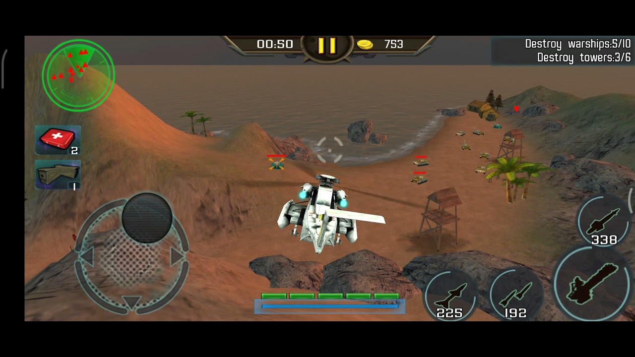 Gunship Strike Level 9 Clear Sea - YouTube