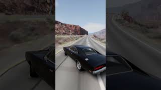 Doms 1980 Dodge Charger Hits Spike Strip Beamng Drive Crash