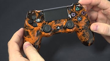 "Orange Smoker" PS4 Custom Controller by Gimika.com