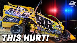 Nasty Wreck Sends Billy To The Hospital At Georgetown Speedway!!