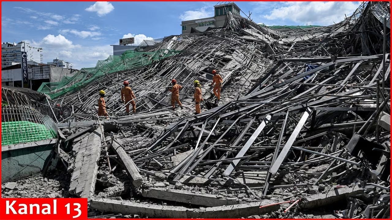 Building under construction in Philippines collapses, leaving 1 dead ...