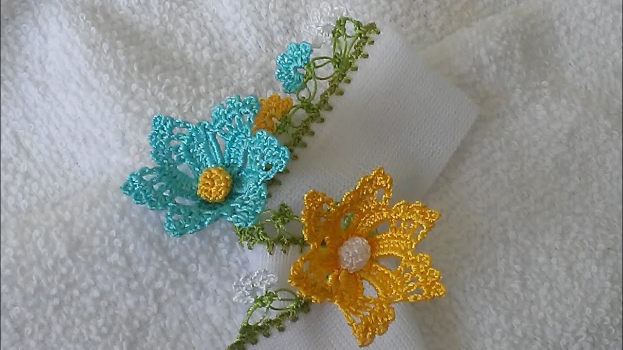 Tig Oyasi Zambak Cicegi Kupe Cicegi Muhtesem Bir Model Yapimi Zambak Flower Earring Flower Crochet Youtube Boncuk Tig Isleri Boncuklu Nakis