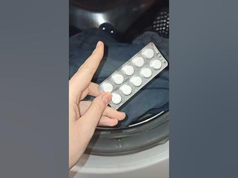 Что будет если стирать вещи с Аспирином #полезныйсовет для стирки ☝️ ...