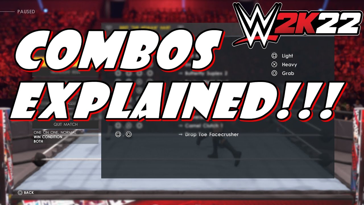 WWE 2K22 HOW TO DO ALL COMBOS! EXPLAINED) YouTube