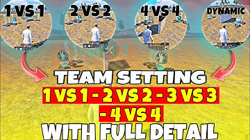 WOW MAP ALL TEAM SETTINGS | DYNAMIC AND WITHOUT DYNAMIC TEAM SETTING | ERANGLE MAP TEAM SETTING