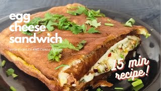 Egg Cheese Sandwich | A Toasty Breakfast Idea to Start Your Day | क्रिस्पी अंडा सैंडविच