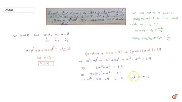 find the zeroes of the polynomial f(x) = `x^3`-`12x^2` +39x -28 , if the zeroes are in A.P