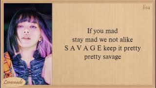 BLACKPINK (pretty savage) easy lyrics