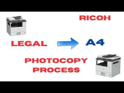 Ricoh 2014 Printer Legal to A4 Photocopy,