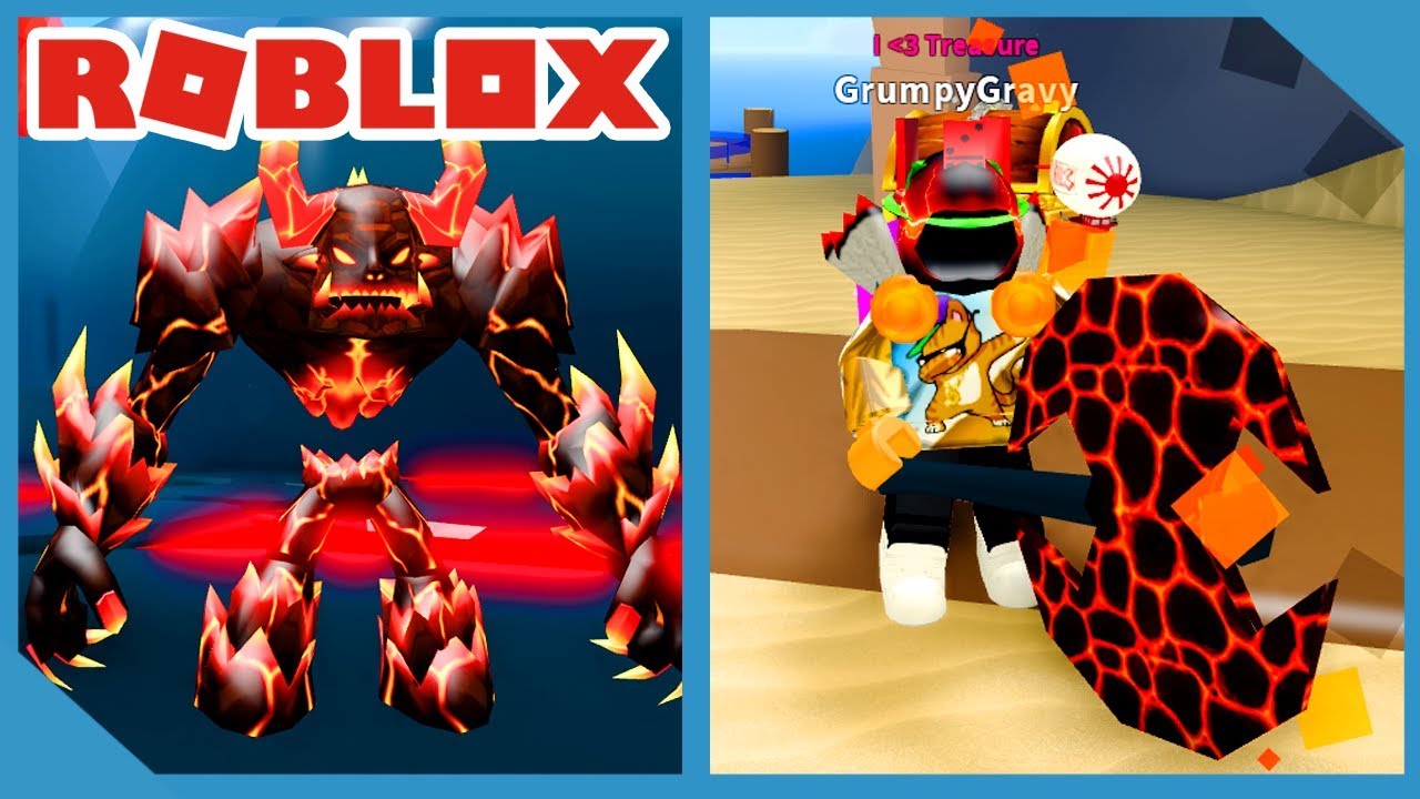 New Update Volcano World Flaming Axe Rainbow Bag Roblox Treasure Hunt Simulator - axe simulator roblox