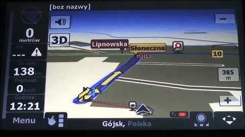 Video odtwarzacz z GPS CM7068 automapa