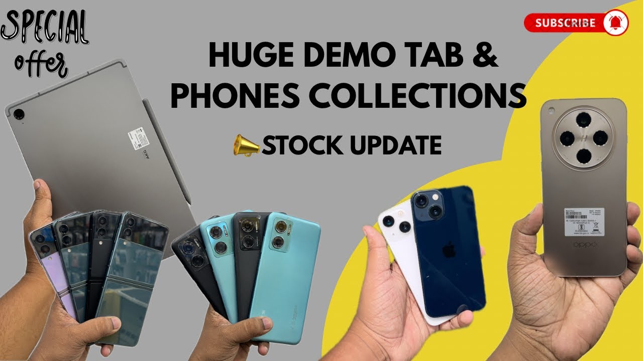 HUGE DEMO TAB & PHONES COLLECTION - TEN DIGIT MOBILES