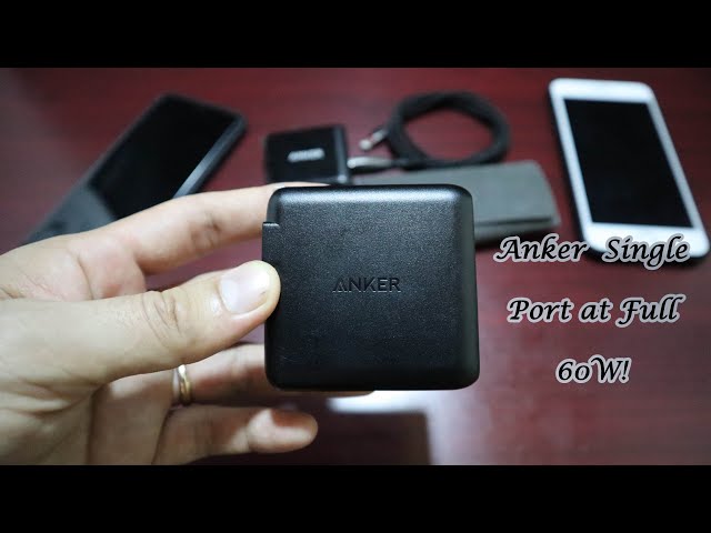 Review Anker USB C with Power Delivery 60W Wall Charger / Single Port at Full 60W!
