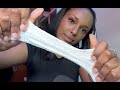 ASMR : WATCH ME MAKE SLIME (slime sounds, repeating words, visual asmr)