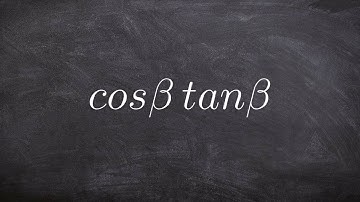 Pre-Calculus - Simplify a basic trig identity - Free math tutor online cosB tanB