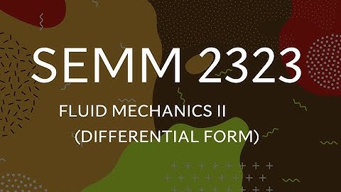 Differential form - 3 Navier Stokes equation in Cartesian coordinate