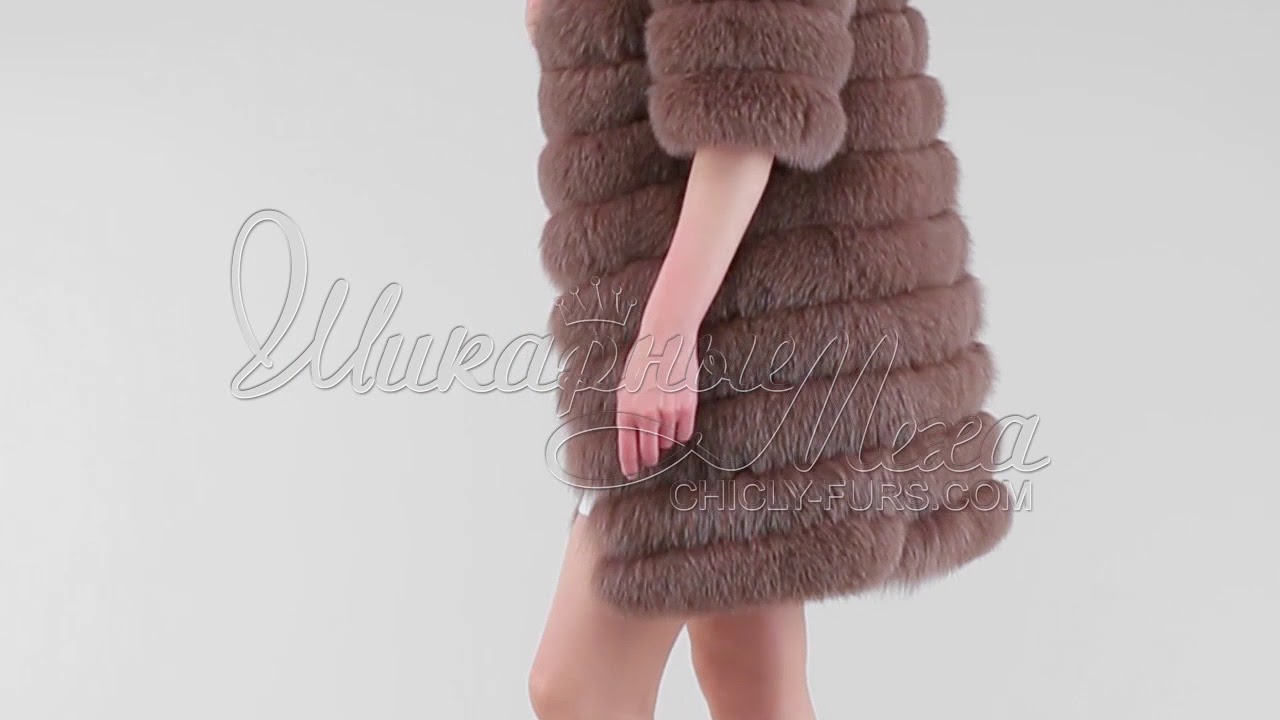 Шуба из меха песца Дорота