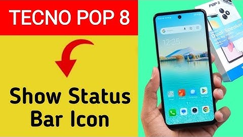 How to show status bar icon Tecno Pop 8, status bar icon Kaise lagaen