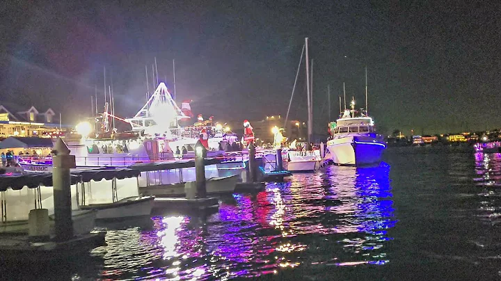 Night time crossing from Newport Beach to Balboa I...