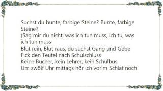 Der Xer - Bunte Steine Lyrics