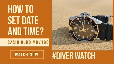How to set date and time? Casio Duro Marlin MDV 106 #casioduro #casiowatches #diverwatch