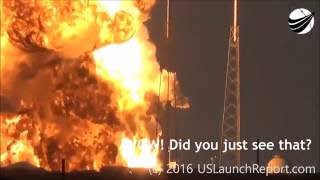 BREAKING NEWS - UFO Blows Up SpaceX Rocket - SLOW MOTION - SOUND SYNCED