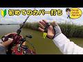 ラバージグのカバー打ちをひたすらやってみる【伊庭内湖バス釣り】